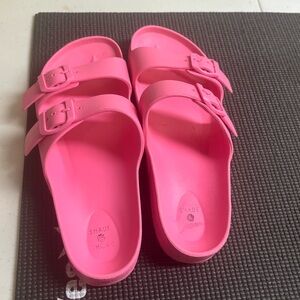 Women's Pink Slide Sandals